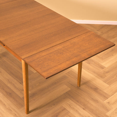 Swedish dining table in teak