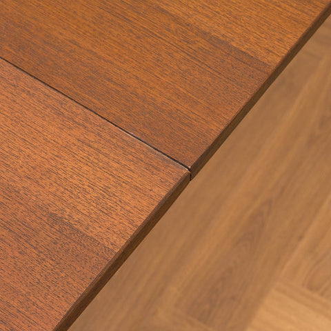 Danish dining table with 4 extensions in teak "Arne Vodder style"