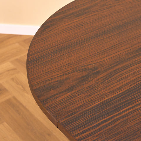 Danish dining table with 4 extensions in Santos rosewood "Arne Vodder style"