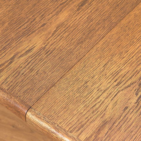 Danish oval dining table in smoked oak by Skovby