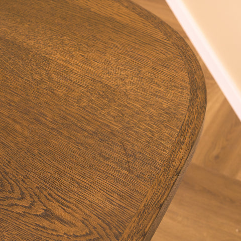 Danish oval dining table in smoked oak by Niels Møller for Gudme Møbelfabrik