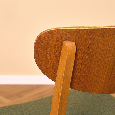 Danish dining chairs in teak and beech