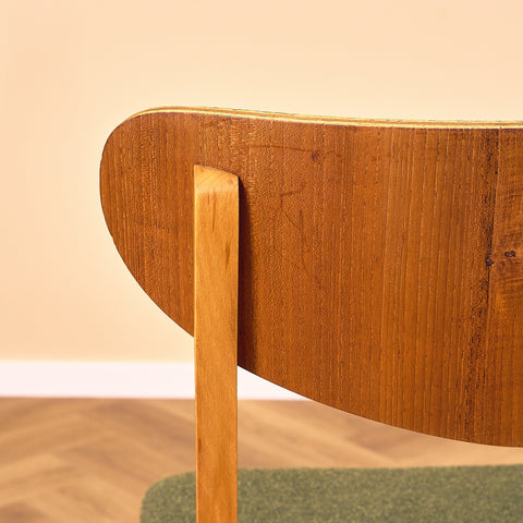 Danish dining chairs in teak and beech
