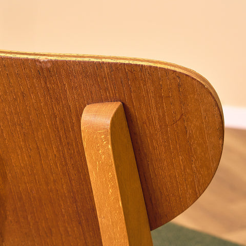 Danish dining chairs in teak and beech