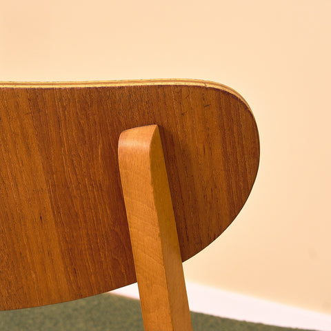 Danish dining chairs in teak and beech