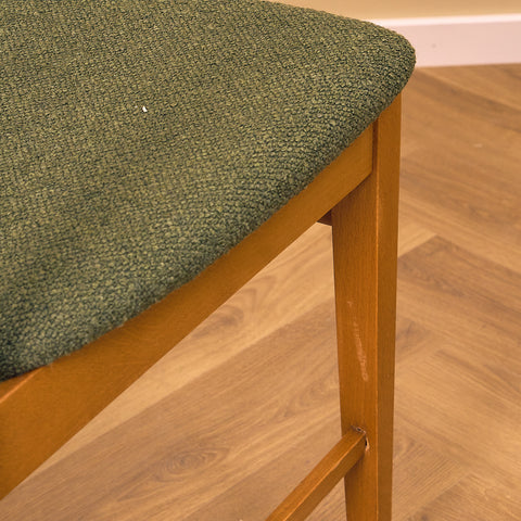 Danish dining chairs in teak and beech