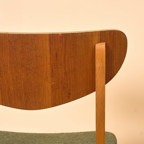 Danish dining chairs in teak and beech
