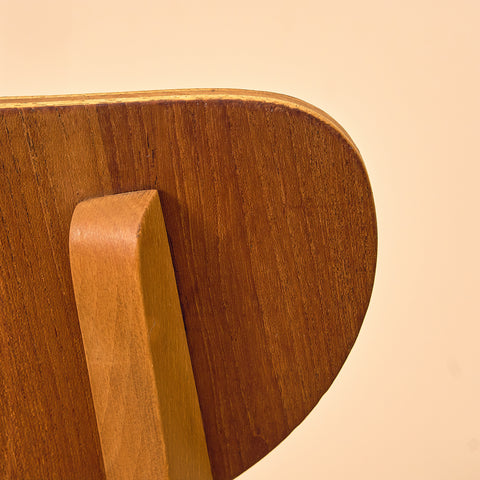 Danish dining chairs in teak and beech
