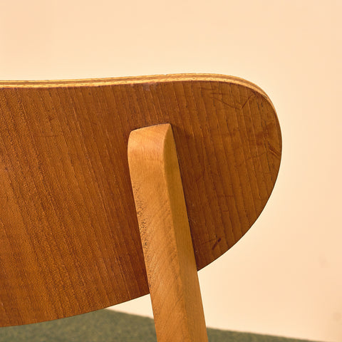 Danish dining chairs in teak and beech