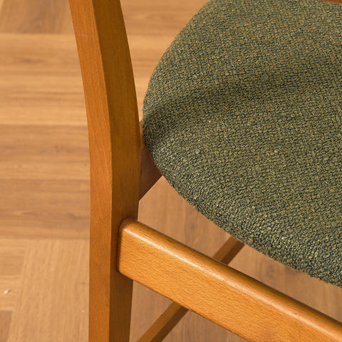 Danish dining chairs in teak and beech