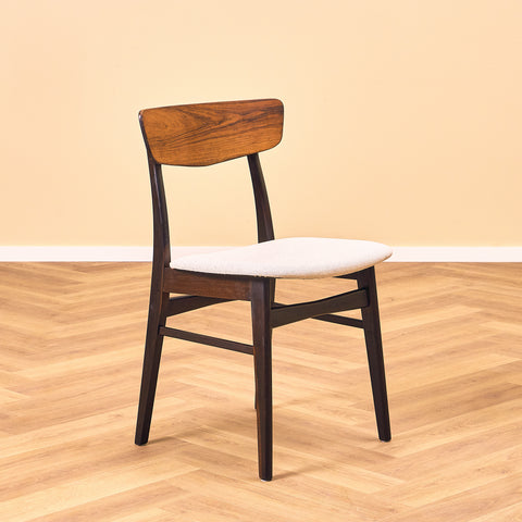 Danish dining chairs in walnut & beech by Findahl Møbelfabrik