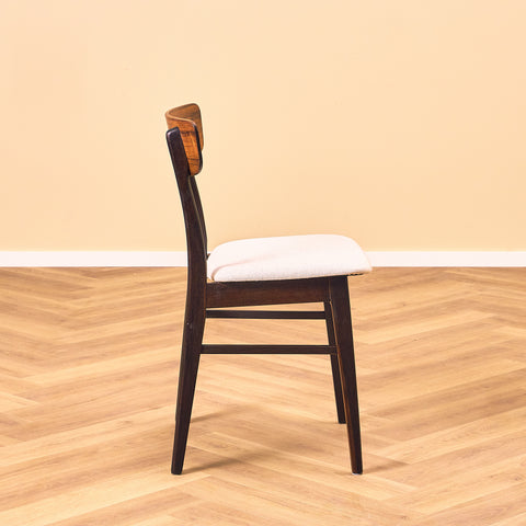 Danish dining chairs in walnut & beech by Findahl Møbelfabrik