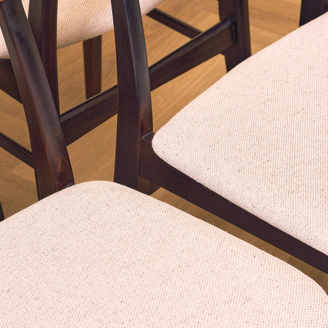 Danish dining chairs in walnut & beech by Findahl Møbelfabrik