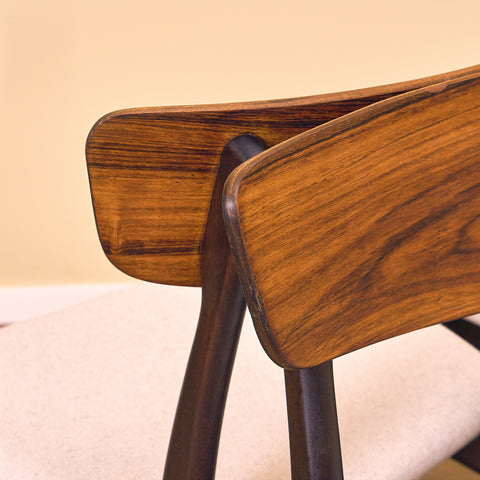 Danish dining chairs in walnut & beech by Findahl Møbelfabrik