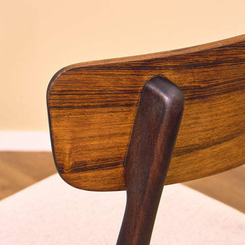 Danish dining chairs in walnut & beech by Findahl Møbelfabrik