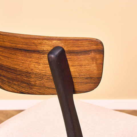 Danish dining chairs in walnut & beech by Findahl Møbelfabrik
