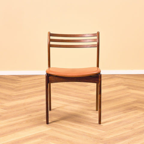Danish dining chairs in Santos rosewood by P.E. Jorgensen for Farsø Møbelfabrik