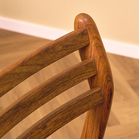 Danish dining chairs in Santos rosewood by P.E. Jorgensen for Farsø Møbelfabrik