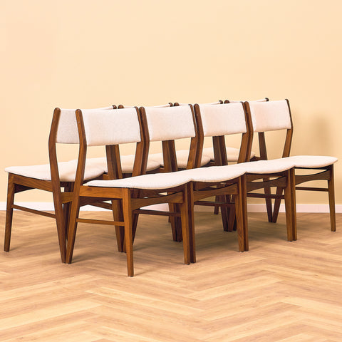 Danish dining chairs in walnut