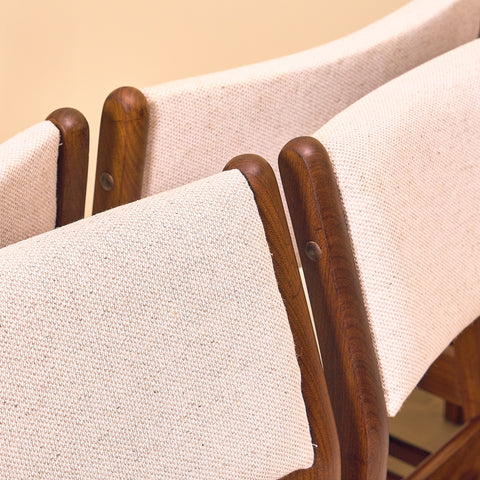 Danish dining chairs in walnut