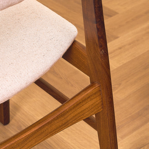 Danish dining chairs in walnut