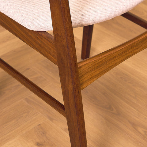 Danish dining chairs in walnut