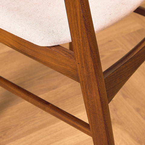 Danish dining chairs in walnut
