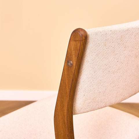 Danish dining chairs in walnut