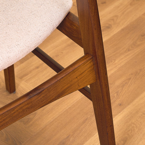 Danish dining chairs in walnut