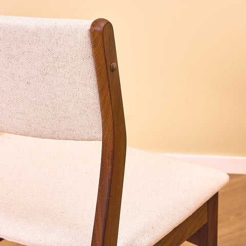 Danish dining chairs in walnut