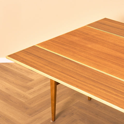 Swedish extendable coffee table in teak by Emmaboda Möbelfabrik