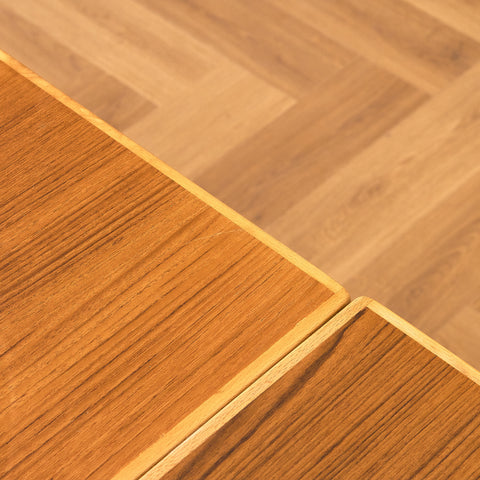 Swedish extendable coffee table in teak by Emmaboda Möbelfabrik