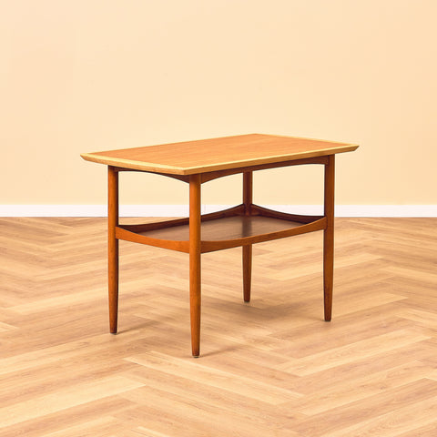 Swedish coffee table in mahogany and beech by AB Tuarps Möbelindustri