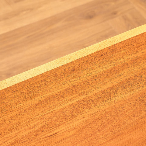 Swedish coffee table in mahogany and beech by AB Tuarps Möbelindustri