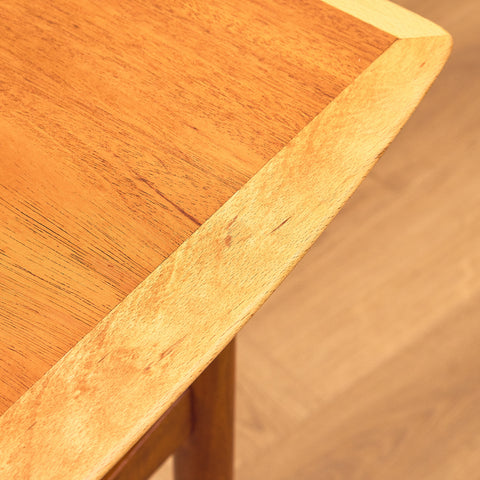 Swedish coffee table in mahogany and beech by AB Tuarps Möbelindustri