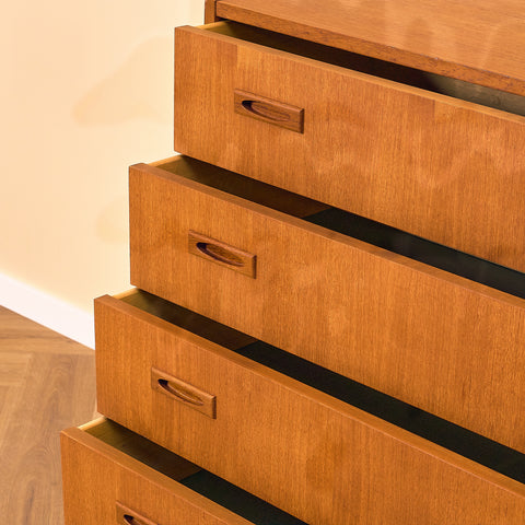 Danish chest of drawers in teak