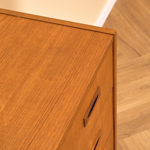 Danish chest of drawers in teak