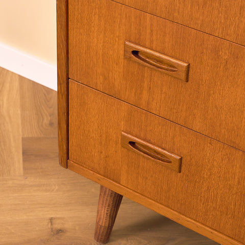 Danish chest of drawers in teak