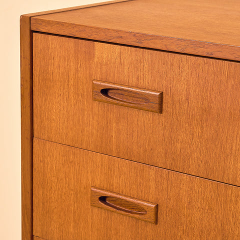 Danish chest of drawers in teak