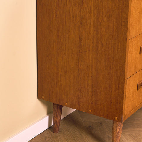 Danish chest of drawers in teak