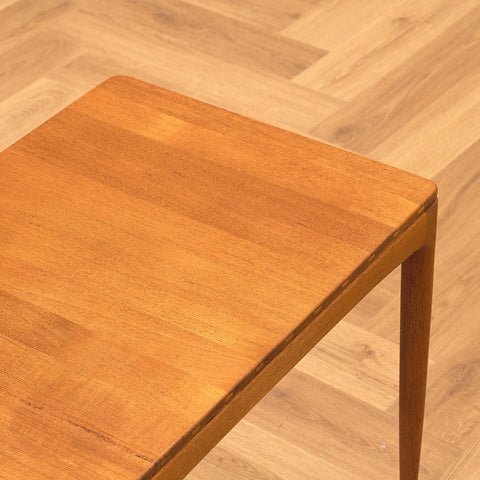 Swedish small side table in teak, model 'Micado' by Sven Engström and Gunnar Myrstrand for Bra Bohag, Tingström
