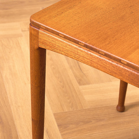 Swedish small side table in teak, model 'Micado' by Sven Engström and Gunnar Myrstrand for Bra Bohag, Tingström