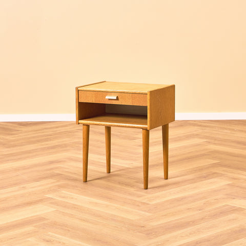 Swedish bedside table in oak