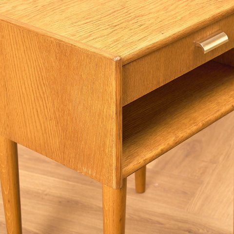 Swedish bedside table in oak