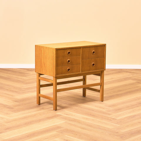 Swedish side table in oak