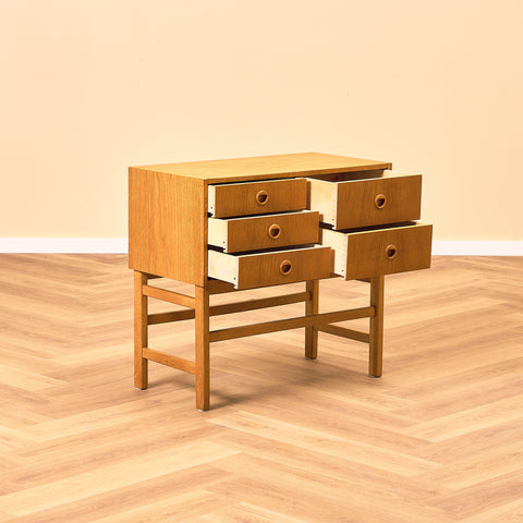 Swedish side table in oak