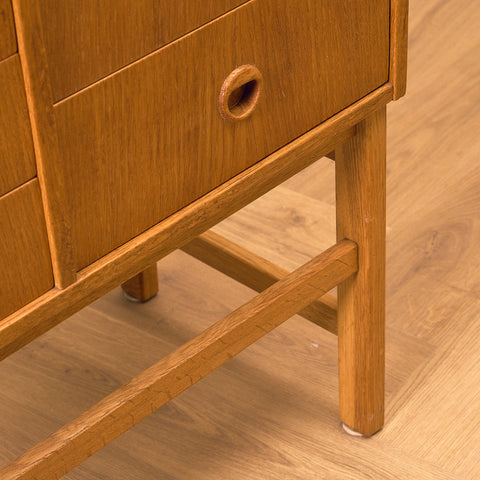 Swedish side table in oak
