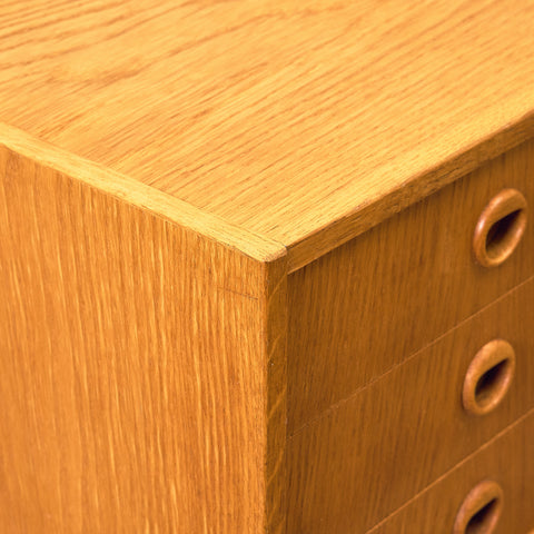 Swedish side table in oak