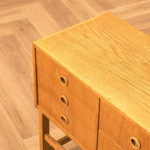 Swedish side table in oak