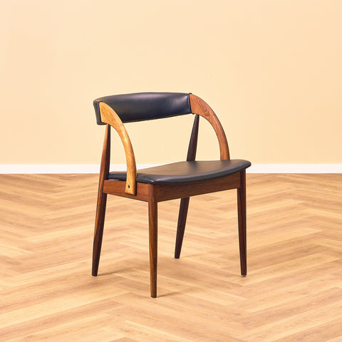 Danish dining chairs in Santos rosewood by Orte Mobelfabrik